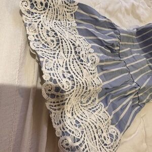 Stripe white and blue dress